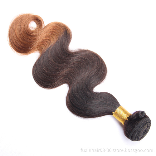 100% Human Ombre Hair Braiding Hair Virgin Brazilian Body Wave Hair Extension Ombre 1B/4/30